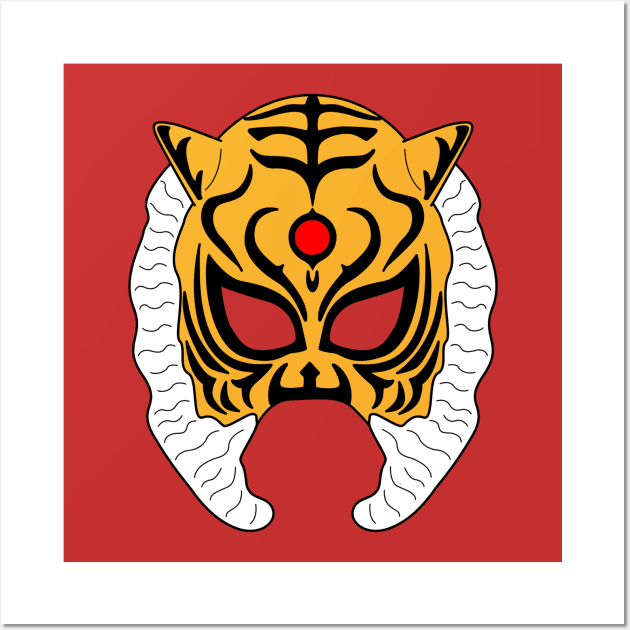 Tiger Mask Wall Art by Slightly Sketchy